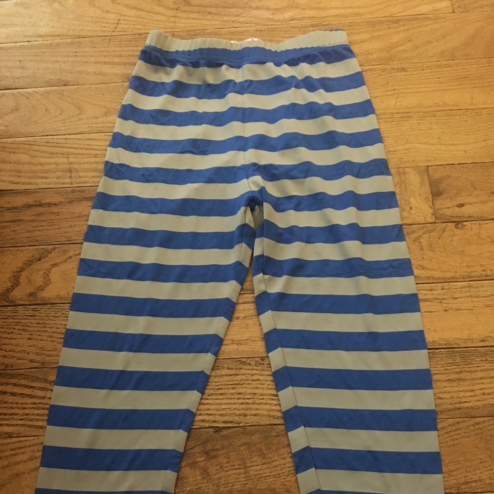 Size small Capri leggings blue/grey stripes